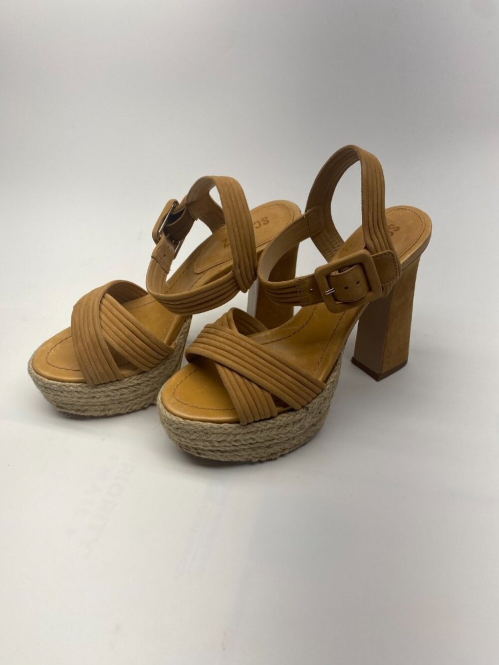 Schutz Women's Blisse Platform Nubuck Sandal Sz 8